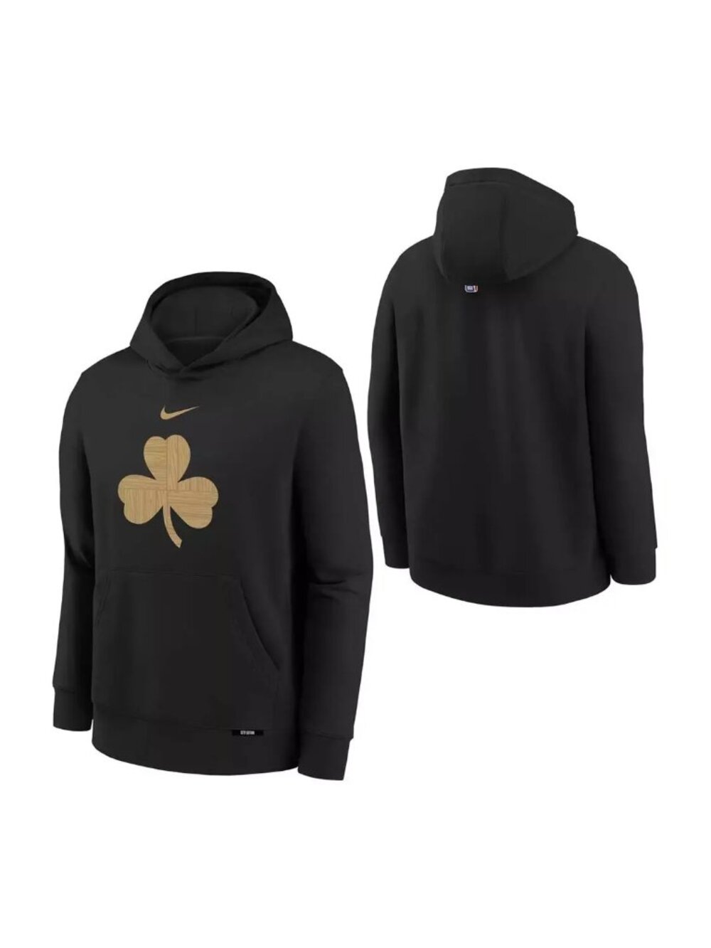Nike Kids' Boston Celtics Nike 2025 City Edition Hoodie Black